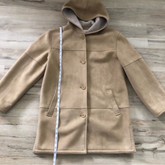 Liz Claiborne Faux Sherpa Peacoat - Picture 7 of 12